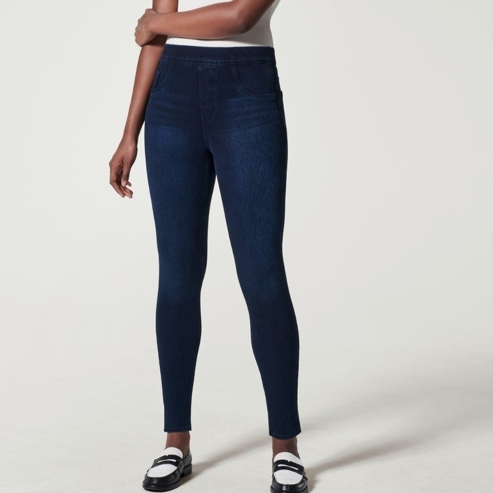 SPANX Jean-ish Ankle Leggings In Twilight Blue